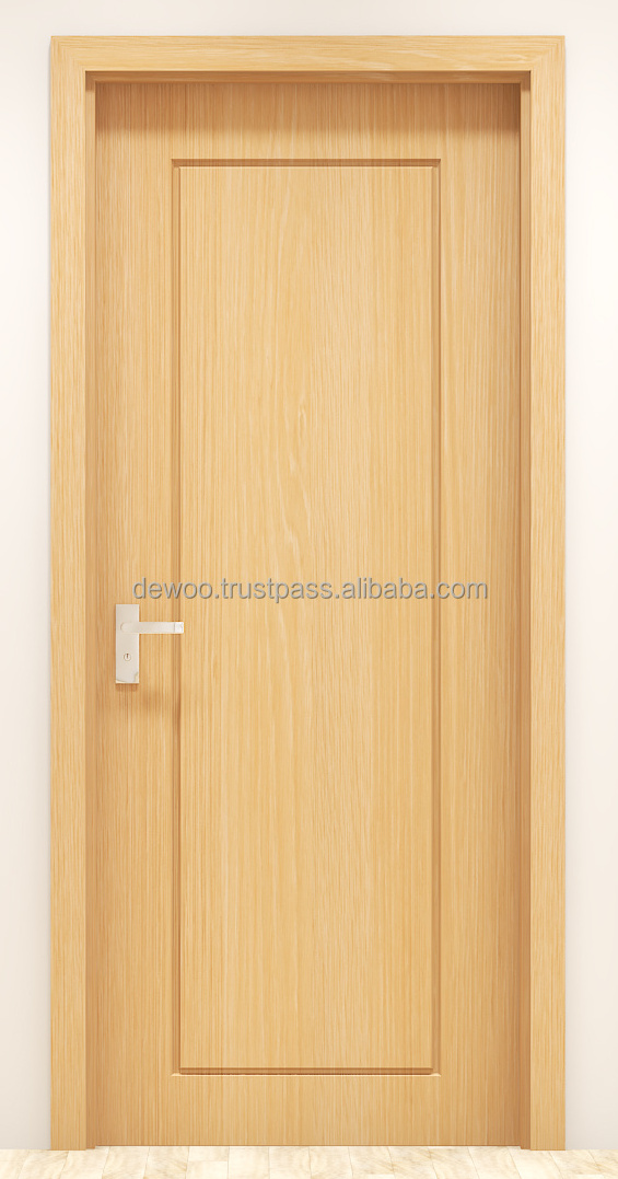 DEWOO Door Modern Design Soundproof Hotel Door Internal Bedroom Waterproof ABS composite PVC Interior WPC Doors For Room