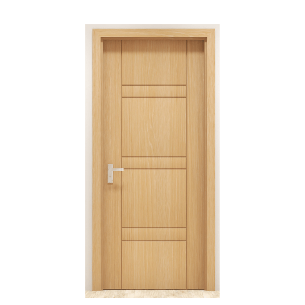 Vietnam Supplier Wholesale Price House Hotel Interior Room Waterproof wpc Wood Door for Apartment Home Modern Design Soundproof