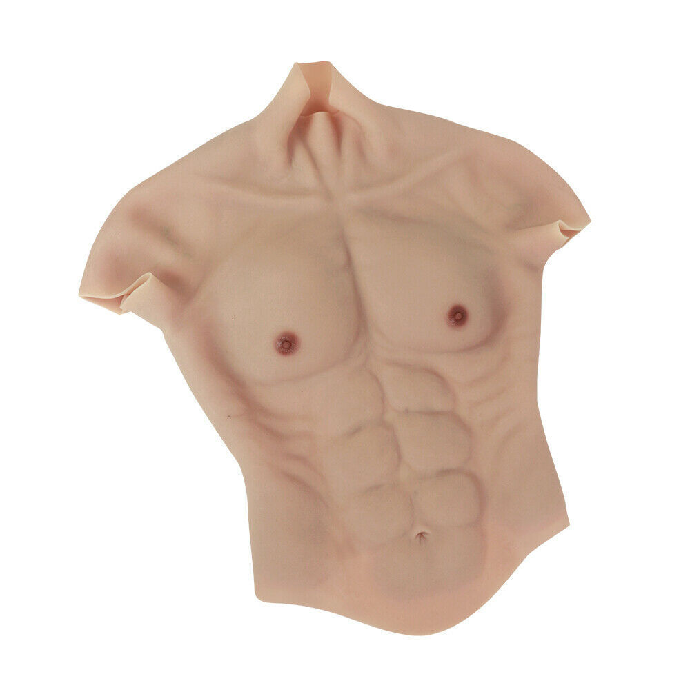 Artificial Chest Muscle Belly Macho Realistic Fake Muscle Soft Silicone Man Artificial Simulation Muscles