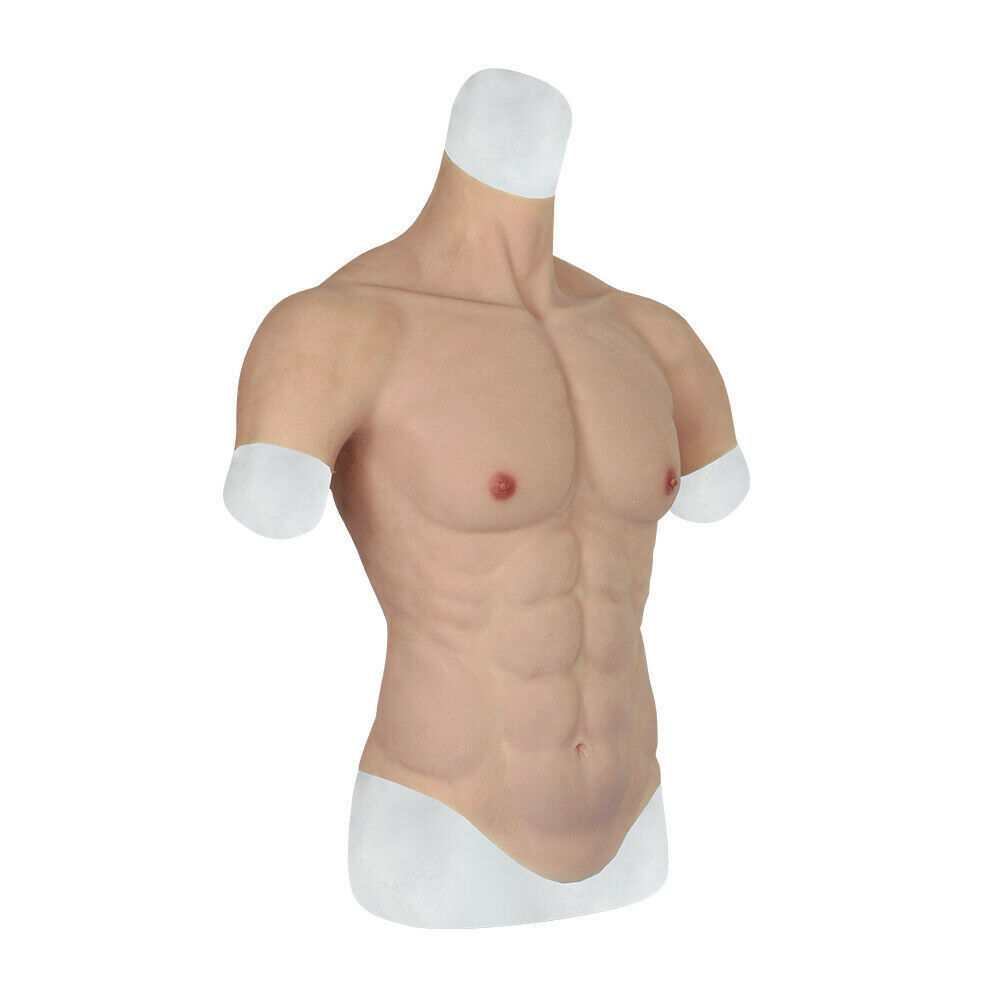 Artificial Chest Muscle Belly Macho Realistic Fake Muscle Soft Silicone Man Artificial Simulation Muscles