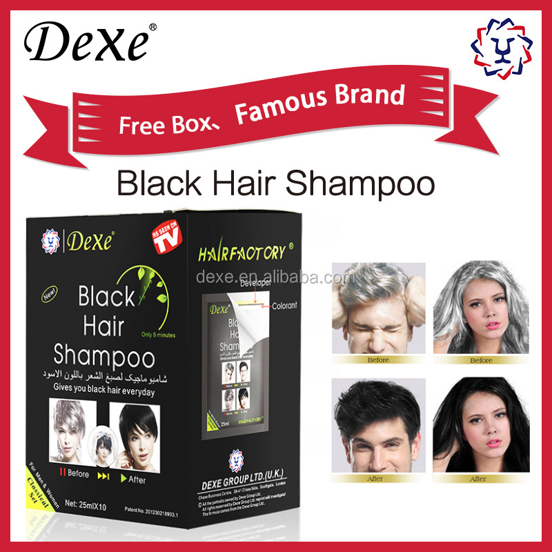 Anti white hair ppd free natural hair colour black hair coloring shampoo