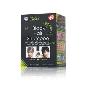 PPD free natural hair color herbal hair darkening shampoo dexe black hair shampoo