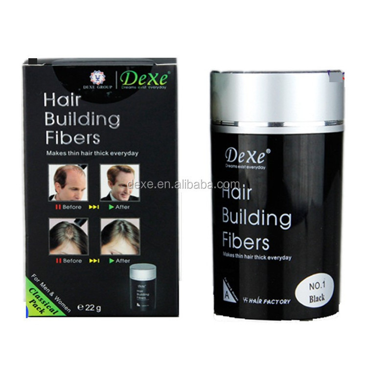 Dexe hair fiber powder instant hair thickening fibers with hair fiber applicator