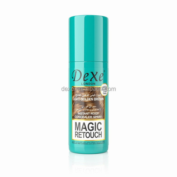 Dexe Instantly Root Cover Up Spray Black brown Hair Root Touch Up Spray For Thinning Hairline and Hair Root Concealer