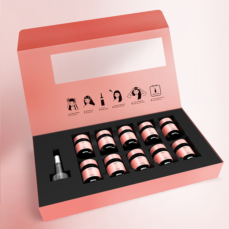 Hot sale new arrival Dexe genesis spa ampoules oil serum box for hair growth hair loss hair fall 6ml*10