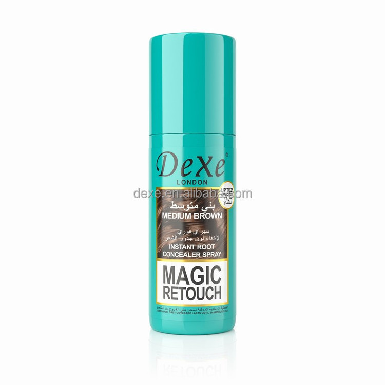 Dexe Instantly Root Cover Up Spray Black brown Hair Root Touch Up Spray For Thinning Hairline and Hair Root Concealer