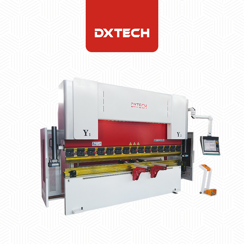 Dxtech 100T/3200mm 6mm stainless steel sheet hydraulic bending machine CNC press brake