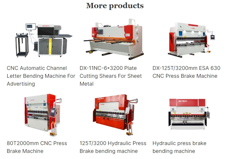 High precision DXTECH CNC 80T2000mm sheet plate metal hydraulic press brake bending machine price