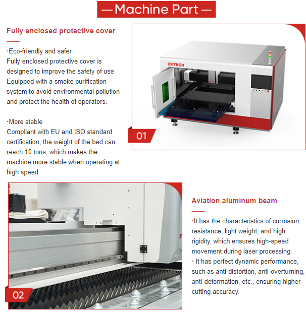 High Precision carbon steel aluminum mini fiber laser cutting machine for Metal Steel Plate Fiber Laser 1000w Automatic