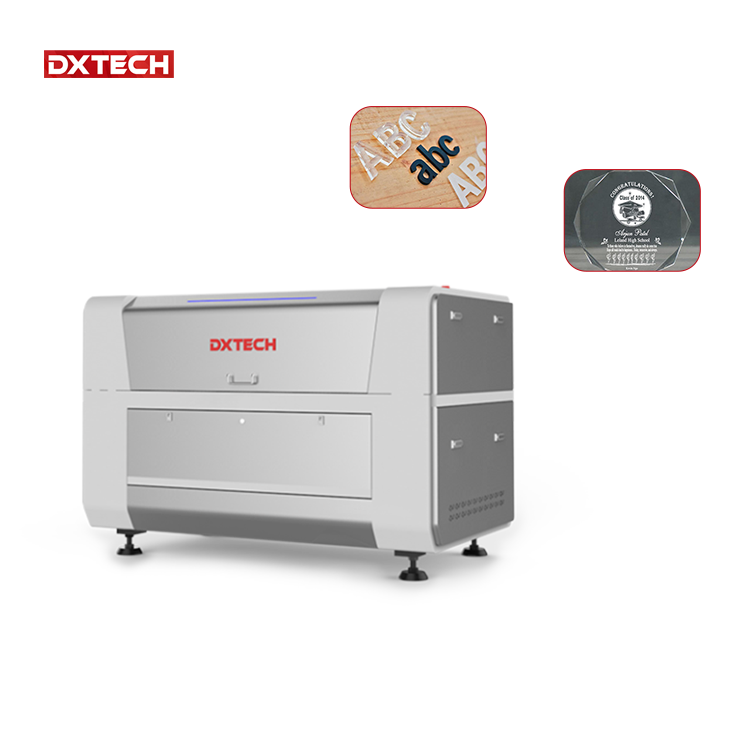 Dxtech 1300mmx900mm Mini CO2 Laser Stamp Making Machine Wood Leather Cloth Plastic Laser Engraving Machine 