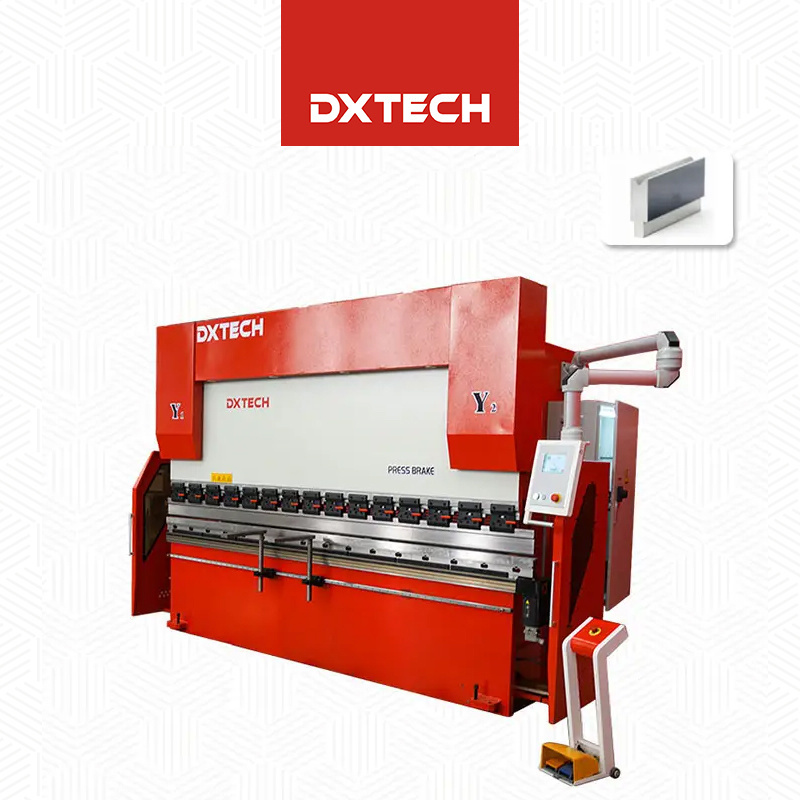 Dxtech 100T/3200mm 6mm stainless steel sheet hydraulic bending machine CNC press brake