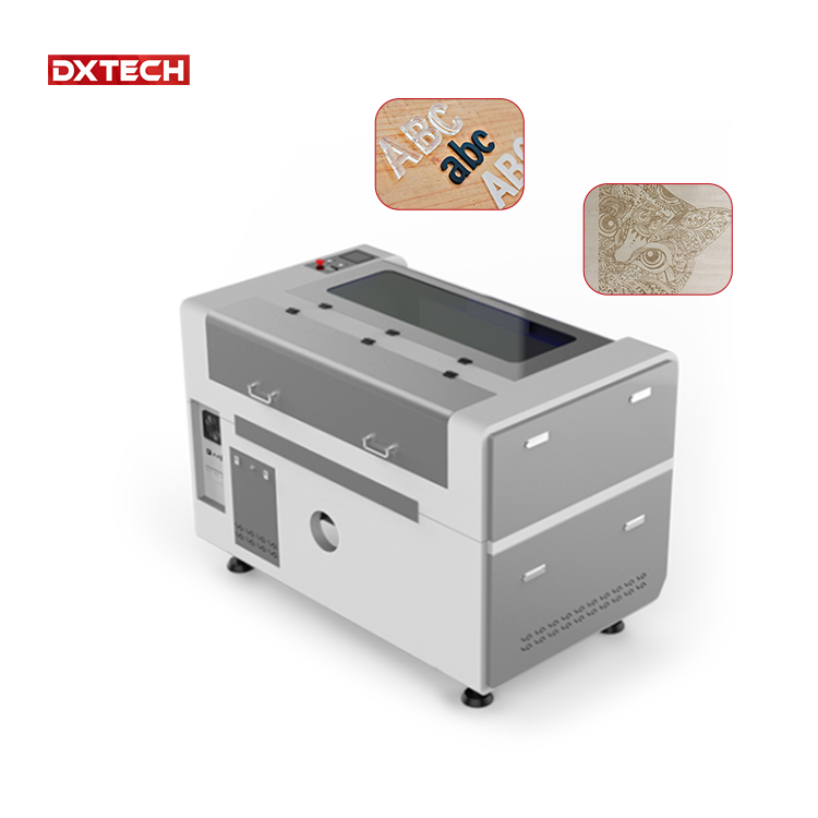 Dxtech 1300mmx900mm Mini CO2 Laser Stamp Making Machine Wood Leather Cloth Plastic Laser Engraving Machine 