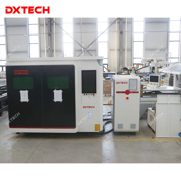 High Power 3015 2040 Fiber Optic Laser Cutting  with Full Covered for Metal Sheet 4000w 6000w 8000w Industrial Laser Equipment