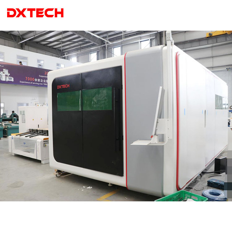 High Power 3015 2040 Fiber Optic Laser Cutting  with Full Covered for Metal Sheet 4000w 6000w 8000w Industrial Laser Equipment