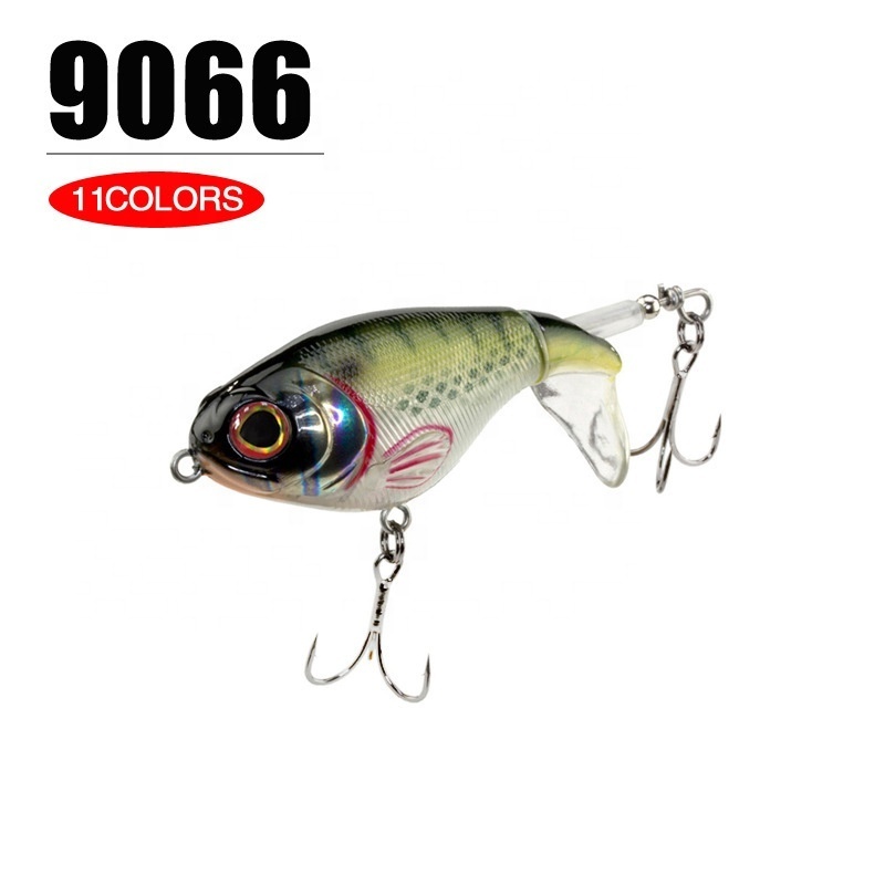 New Design Whopper Plopper Hard Bait 75mm 17g Rotating Wobbler Topwater Pike Bass Artificial Bait Crankbaits