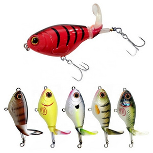 New Design Whopper Plopper Hard Bait 75mm 17g Rotating Wobbler Topwater Pike Bass Artificial Bait Crankbaits