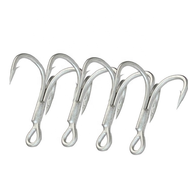 Wholesale High-carbon Steel treble Hooks 4X Strength anchor Hook For Saltwater