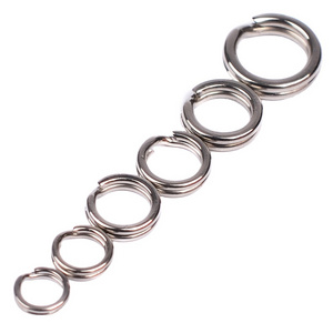 0#1#2# 3# 4# 5# 6# 7# 8# 9# 10# 11# 12#Solid ring Stainless steel 304 material 100pcs/bag orrosion resistant fishing accessories