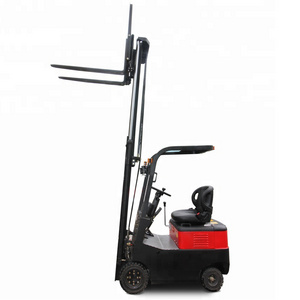 3m Lifting Height 1000kg Capacity 4 Wheels Electric Fork Lift Truck Mini Forklift