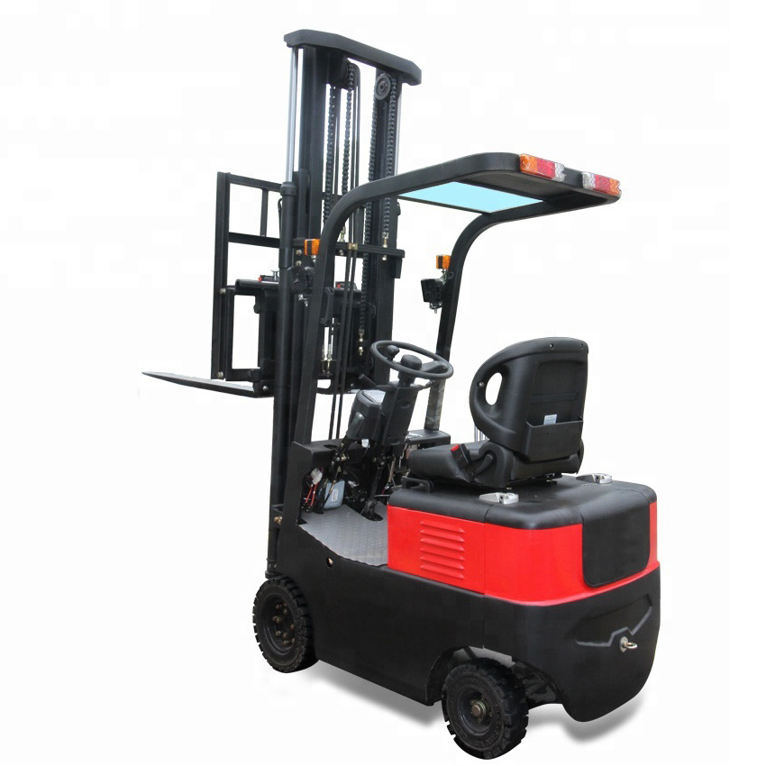 3m Lifting Height 1000kg Capacity 4 Wheels Electric Fork Lift Truck Mini Forklift