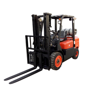 3 ton gasoline engine CPCD30  diesel 3 ton forklift fully enclosed cab with heater/air conditioner