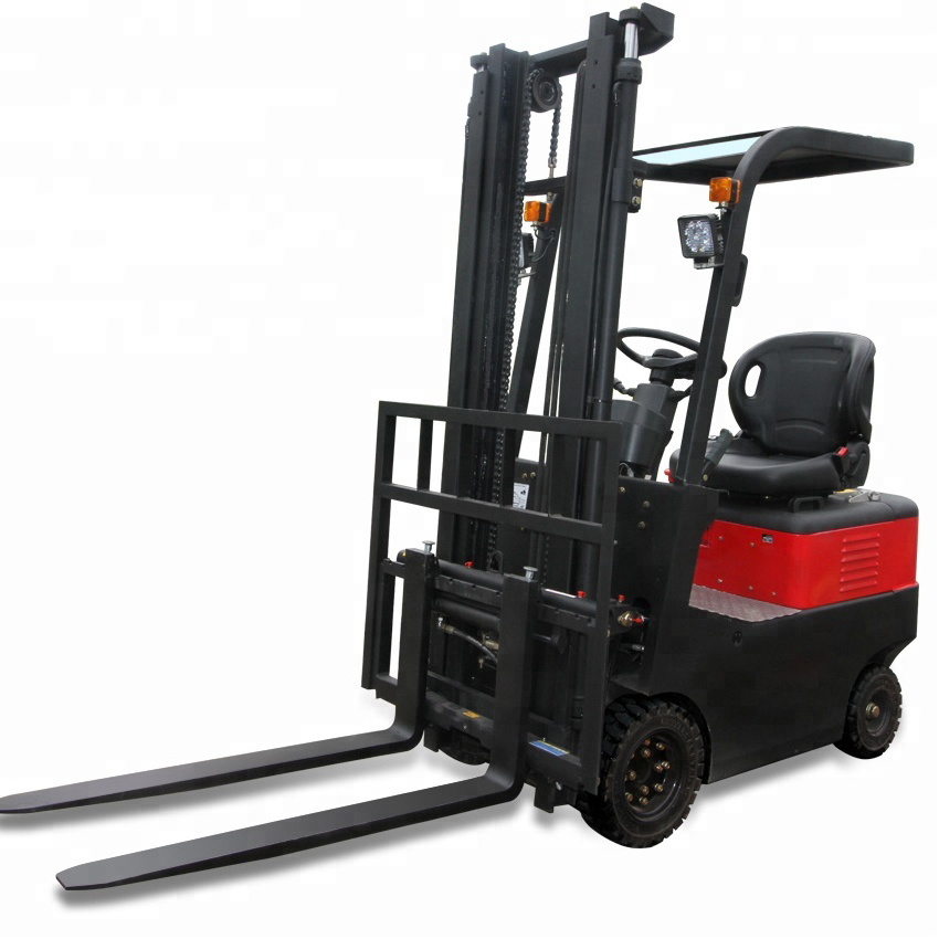 3m Lifting Height 1000kg Capacity 4 Wheels Electric Fork Lift Truck Mini Forklift