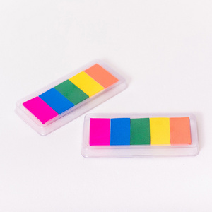 Hot sale custom quick drying ink pad water color stamp pad for kids toy variety colors children ink pad