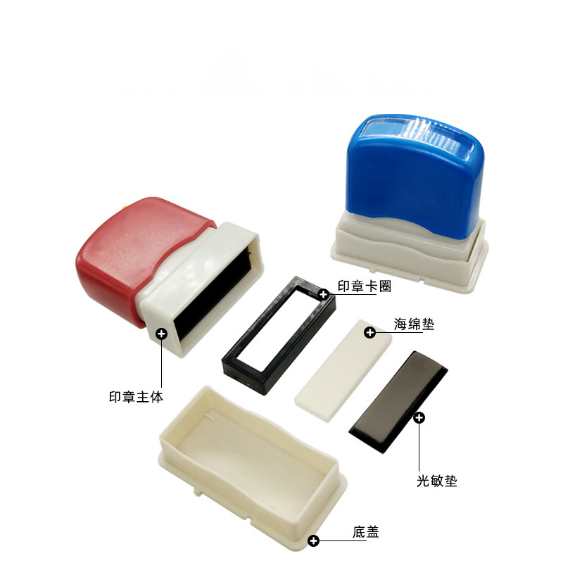 Hot sale rubber stamp with foam mini pre inked flash stamp rubber for office