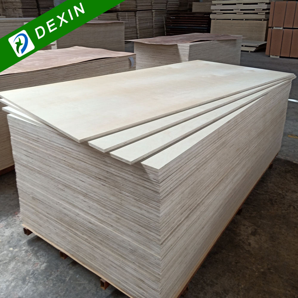 Factory Price 3mm 12mm 18mm Birch/ Basswood Commercial Plywood Sheets for Laser Cutting