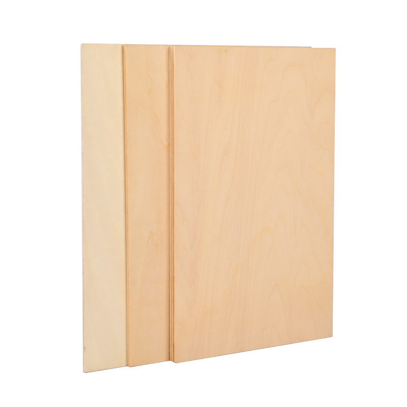 Factory Price 3mm 12mm 18mm Birch/ Basswood Commercial Plywood Sheets for Laser Cutting