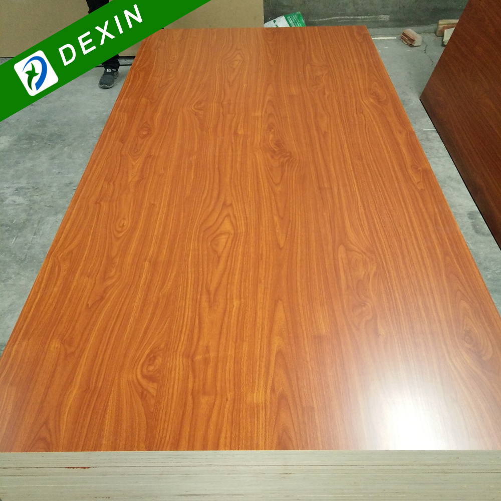 Linyi Manufacturer Custom 5/8, 3/4 Inch Multi Color 4x8 17mm Melamine Plywood Sheet for Furniture