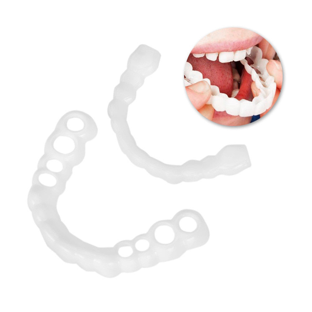 Artificial Teeth Cover Instant Teeth Veneers Portable Whiting Upper and Lower Teeth Veneers