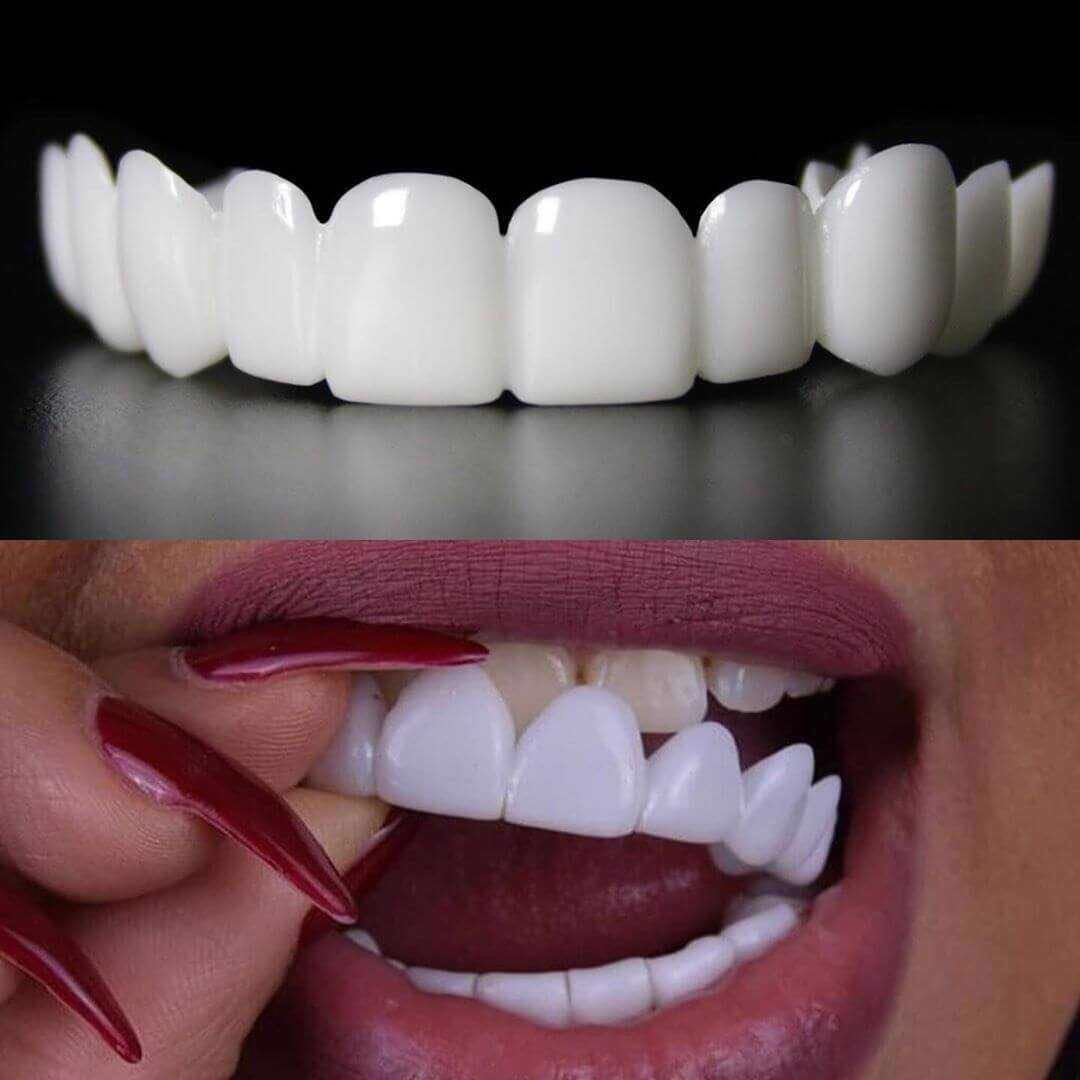 Artificial Teeth Cover Instant Teeth Veneers Portable Whiting Upper and Lower Teeth Veneers