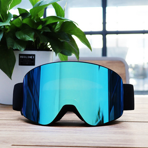 ski goggles manufacturer Low MOQ 50 custom OTG magnetic system over glasses ski/snowboard snow goggles for men