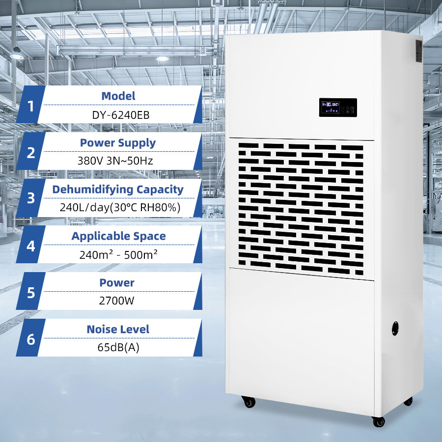 Deye DY-6240EB 240L dehumidifier supplier industrial air commerical dehumidifier for swim pool