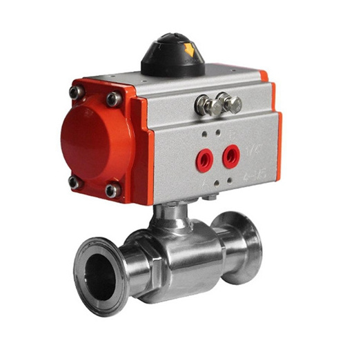 Pneumatic Single Acting Air Actuated Sanitary Ball Valve