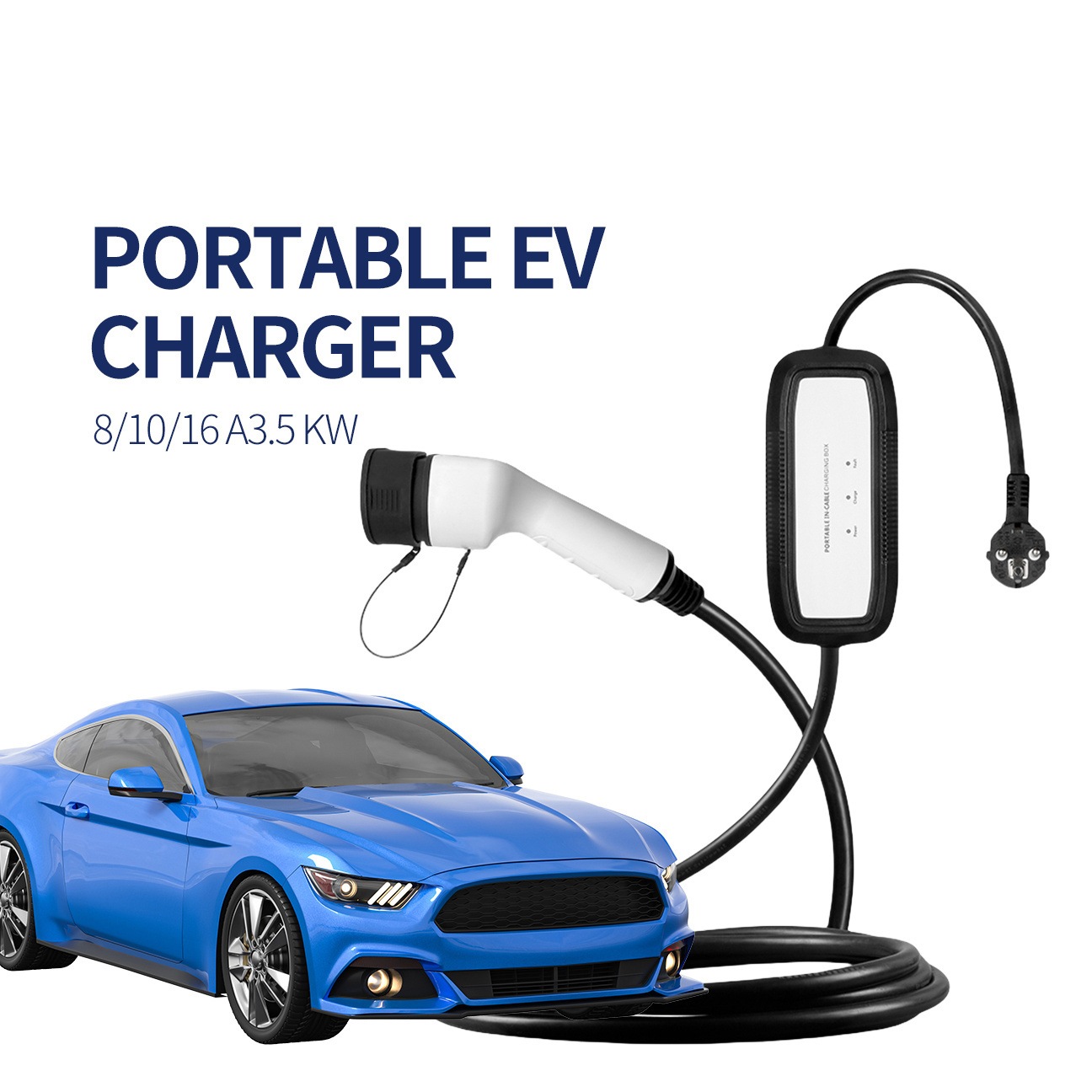 16A 3.5 KW EV Charging Station Portable EV Charger Type 2  AC New Energy Vehicle Used Electric Car Pile  EV Charger Station