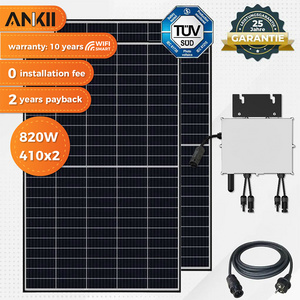 800 w plug play solar system balcony light weight cells solar panel 820w for home solar power system