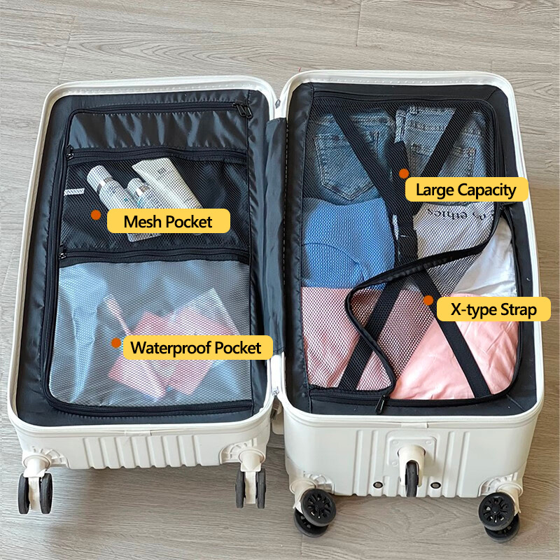 Wholesale Custom Valises Polycarbonate Large Capacity Fashion Travel Trolley Suitcase Luggage With TSA Lock