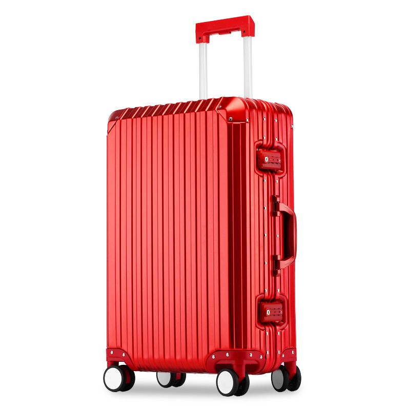 Custom New Magnesium Aluminum alloy Luggage Carry on luxury Travel Trolley Suitcase Luggage With wheels