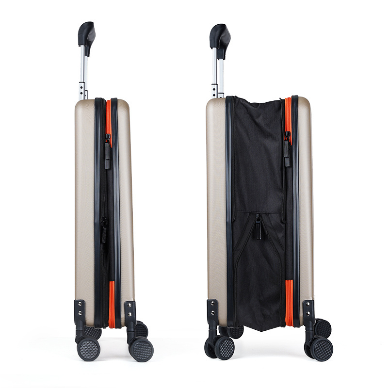 2024 Wholesale Designer Foldable Suitcase Personalized Travel Trolley Bag Suitcase Luggage With Removable Wheels