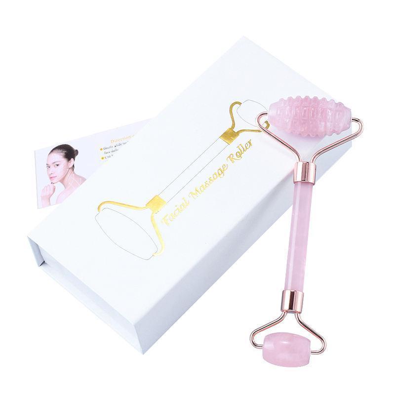 Leading Factory Supplier Face Jade Roller 100% Rose Quartz & Other Quartz Jade Facial Roller Massage Products for Face Slimming