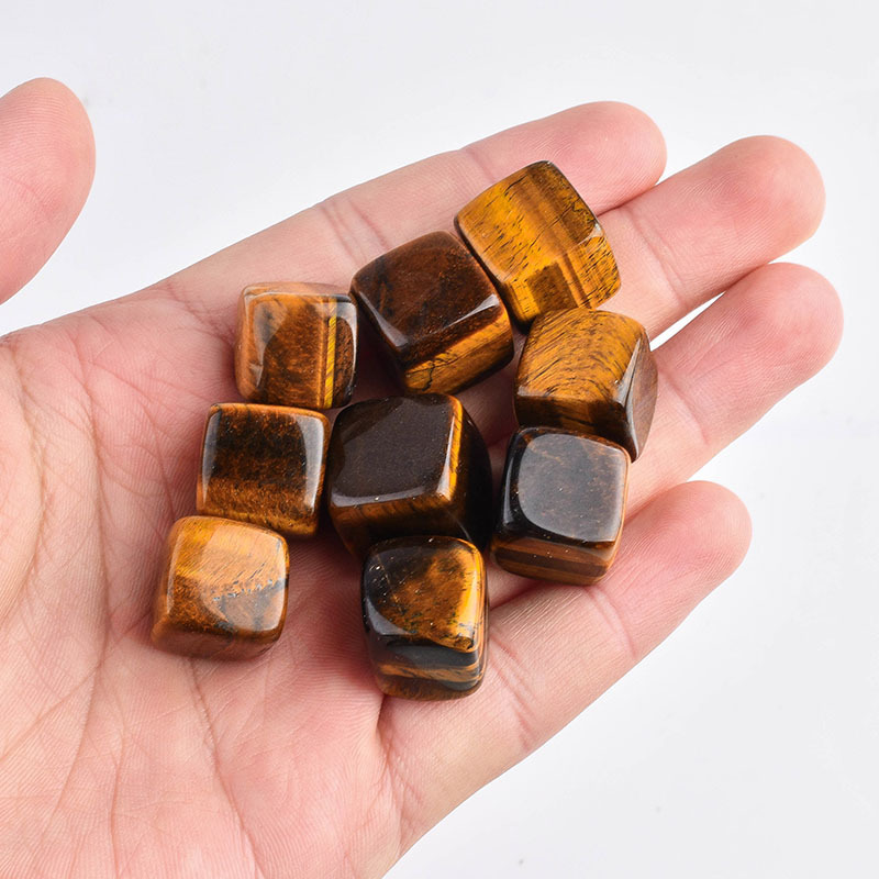 Wholesale Macrobead Polished Tiger Eye Tumble Stone Supplier Natural Crystals Healing Tumbled Stones Fish tank ornamental stone