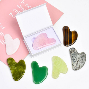 Best Selling Jade Gua Sha Stone Set Private Label Rose Quartz Gua Sha Facial Massager Wholesale Jade Guasha Skincare Tool