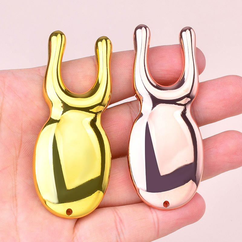 Silver Rose Gold Color Zinc Alloy Nose Lifting Shaper Bridge Shaper Nasal Up Straightener Metal Facial Massage Gua Sha Tool