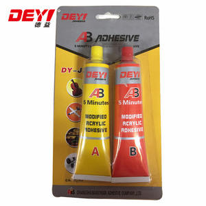 Super quality durable using various quick set auto-parts ab glue /modified acrylic adhesive