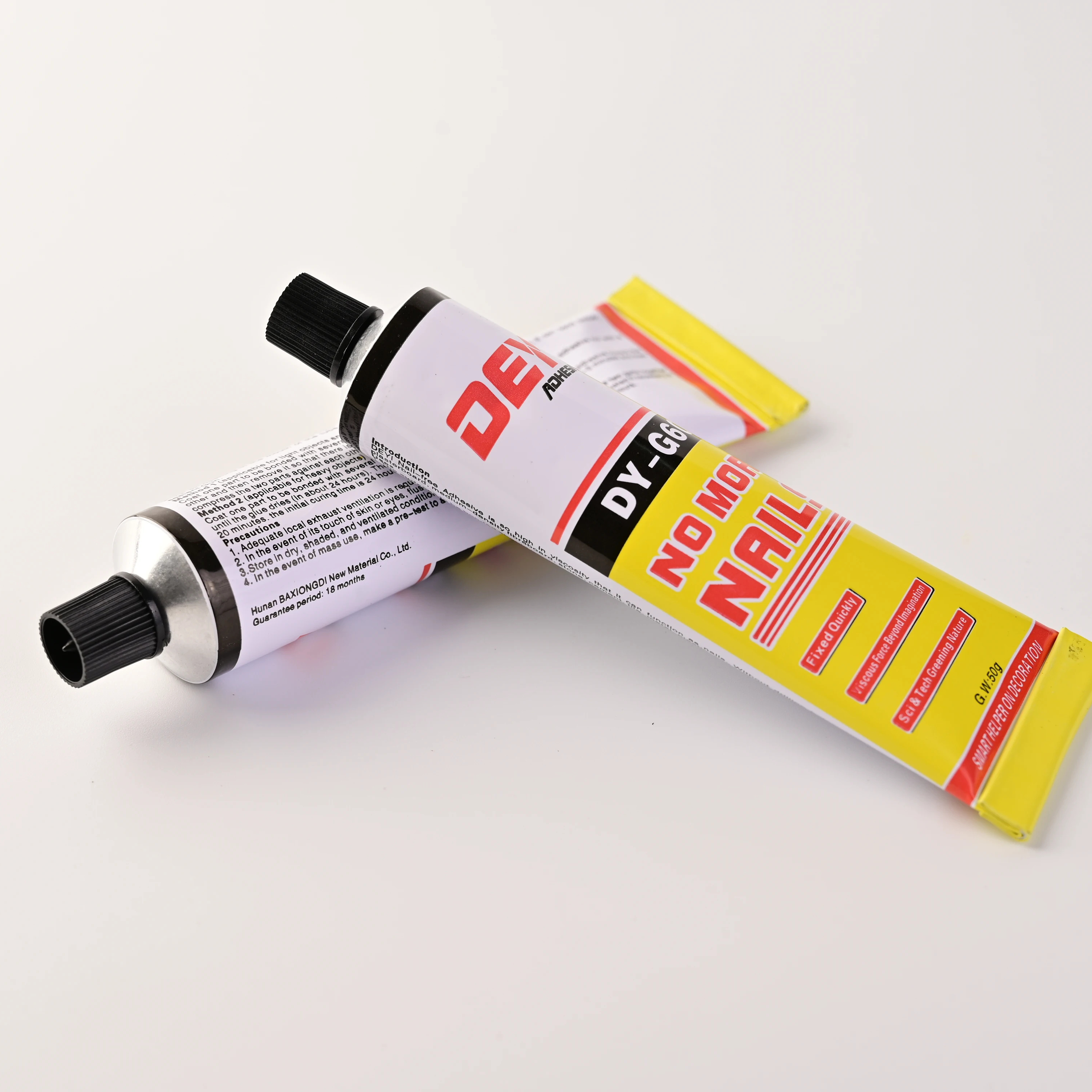 G60 No More Nails Glue,Heavy-Duty Mounting Adhesive,No Nails Strong Glue for Wood,Ceramic,Metal&More,White Instant Grab Adhesive