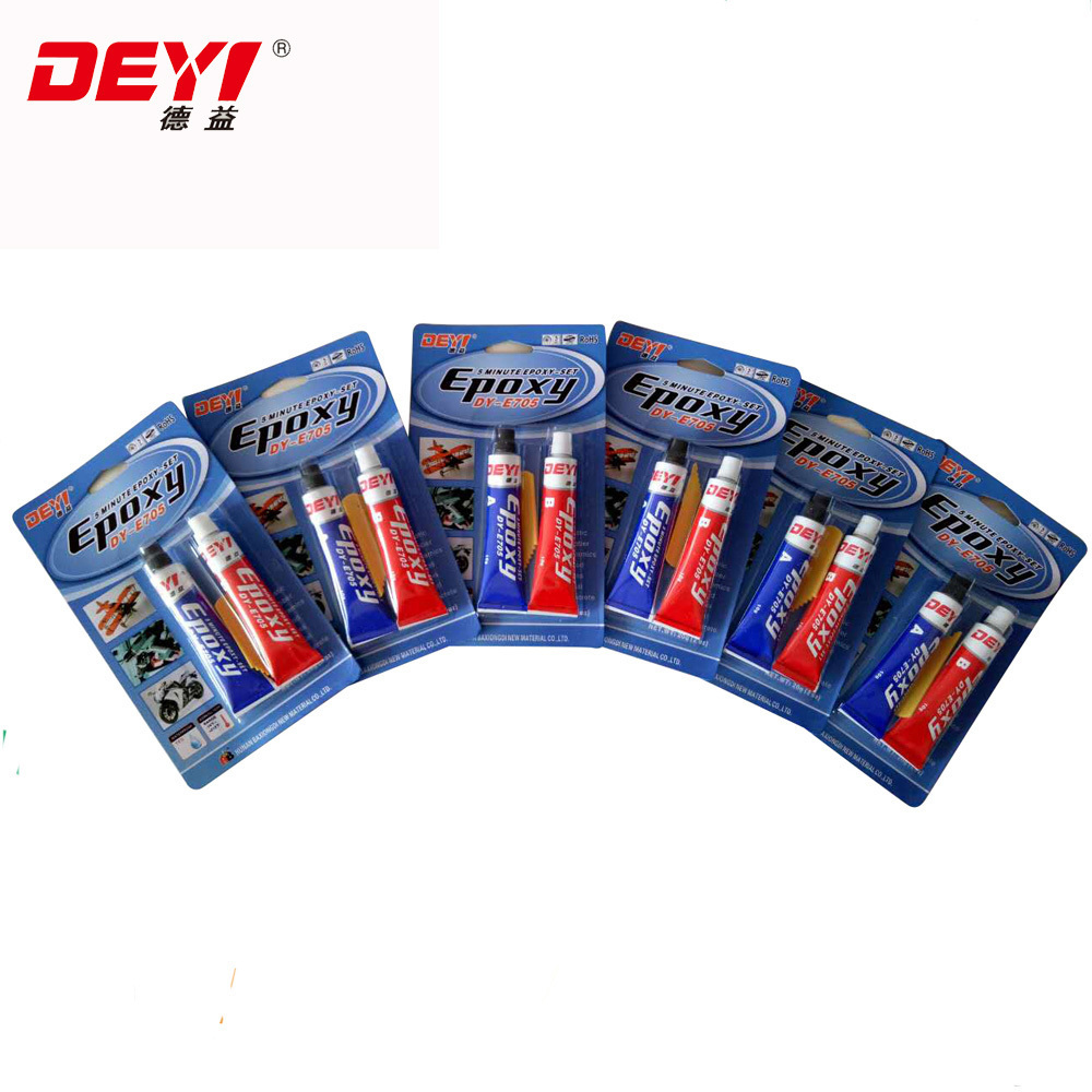 Dy-E705 Steel 5 Minutes Epoxy Resin Adhesive epoxy adhesive 1:1 ab glue