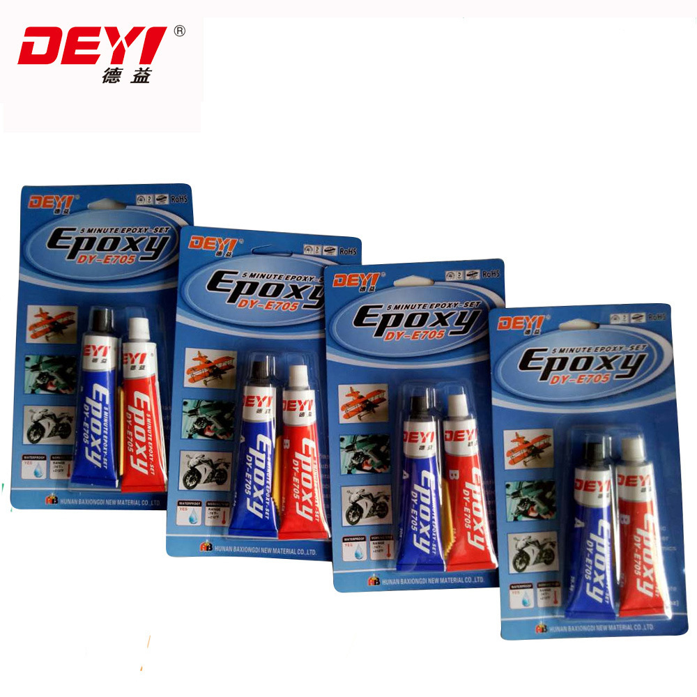 Dy-E705 Steel 5 Minutes Epoxy Resin Adhesive epoxy adhesive 1:1 ab glue