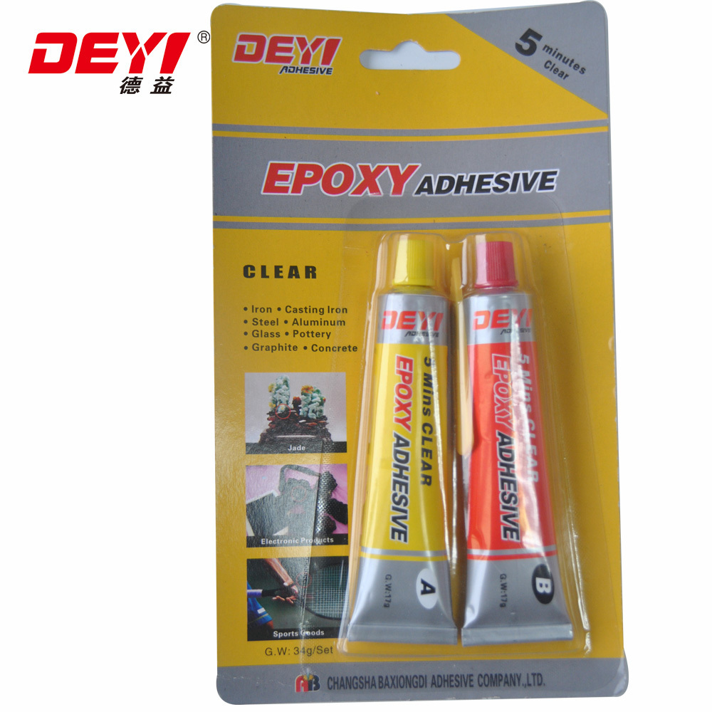 top quality 5 minuter transparent epoxy resin adhesive Fast Curing Epoxy Resin Glue